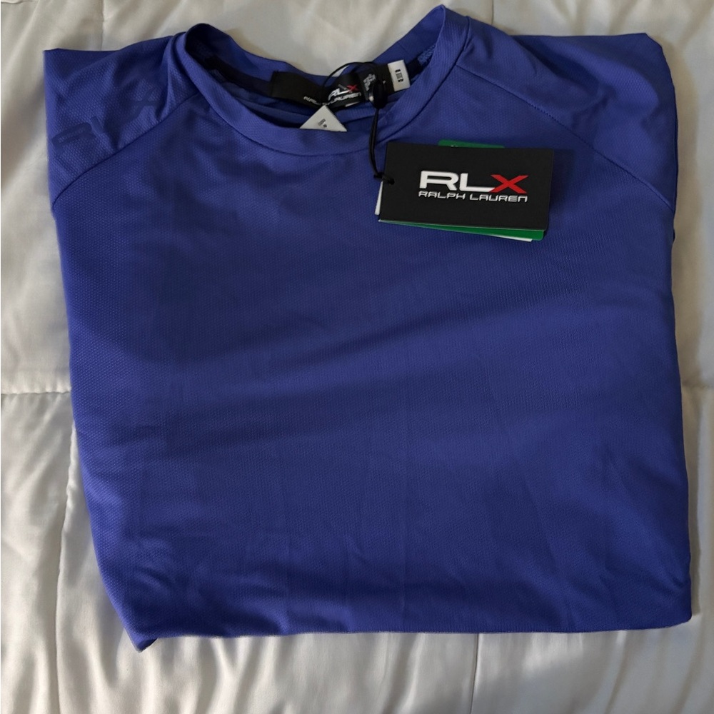 RLX Ralph Lauren Blue Athletic Long Sleeve Size Small NWT